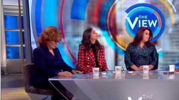 L'Agence Carla Silk Blouse worn by Joy Behar on The View October 7, 2019