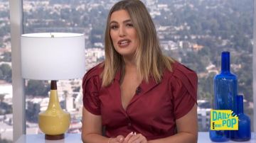 Vestido de Alexis Rosetta usado por Carissa Loethen en E! Noticias octubre 7, 2019