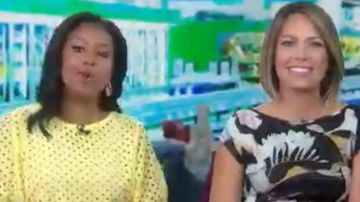 Zara Let­ters To Juli­et Blouse worn by on Sheinelle Jones Today October 7, 2019