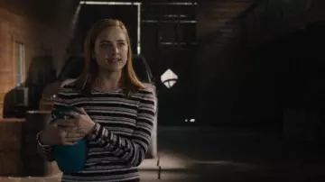 Madewell Smulti Striped Long Sleeve Top worn by Violet Simmons (Haley Ramm) in Light as a Feather Season 02 Episode 16