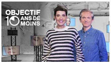 The sweaters in stripes of Cristina Córdula in Goal : at least 10 years younger