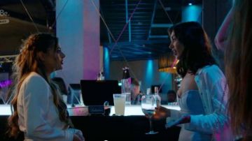 Pretty Little Off White/lilac Bodice Dress worn by  Clelia Theodorou  in The Only Way Is Essex Season 25 Episode 06