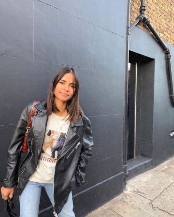 Bolso Baguette Coco usado por Emelie Hollow en la cuenta de Instagram @emitaz Londres, Reino Unido 24 de septiembre de 2019