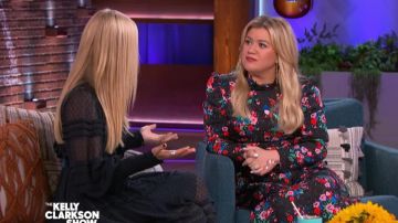 Marc jacobs el vestido de los años 40 usado por Kelly Clarkson en The Kelly Clarkson Show 9 de octubre de 2019