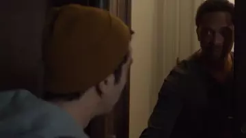 The bonnet of Nick (Alex Wolff) in The Cat and the Moon