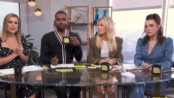 Zara Longue Ceinturée Combinaison portée par Melanie Bromley sur E! News Du 10 Octobre 2019