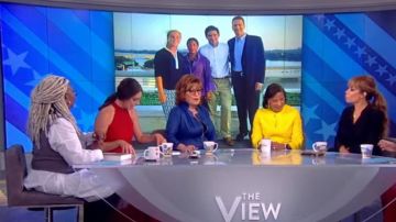 Clara Sunwoo Liquid Leather Slit Pocket Jacket worn by Joy Behar on The View October 10, 2019