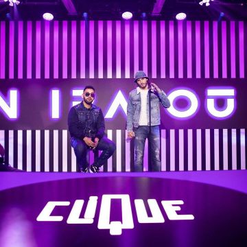 Le bob bleu jean porté par RKM de D.T.F sur le compte Instagram de @dtf.94 sur le plateau de l'émission Clique