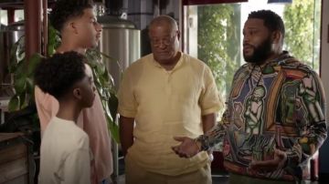 Paul Smith Artist Studio Hoodie usado por Andre 'Dre' Johnson (Anthony Anderson) en negro Temporada 6 Episodio 3