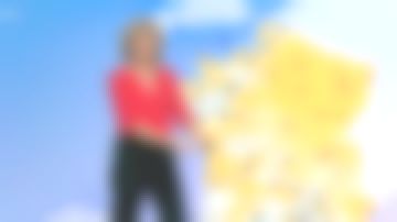 The blouse collar tunisian red Valérie Maurice in Weather of France 2 on the 11.10.2019