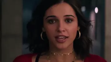 Dold necklace choker worn by Elena Houghlin (Naomi Scott) in Charlie's Angels