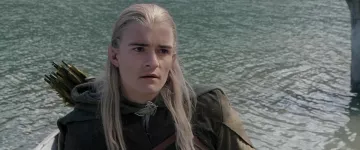 Broche de capa de hoja usado por Legolas (Orlando Bloom) en El Señor de los Anillos: La Comunidad del Anillo 