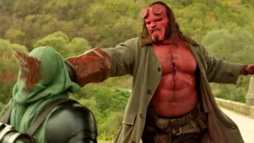 Hellboy Head Mask worn by David Harbour as seen in Hellboy