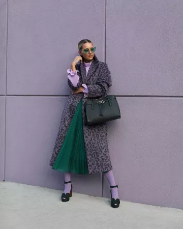 Vert plissé de la jupe de Jean-Eugène Vedrenne sur l'Instagram account @blaireadiebee
