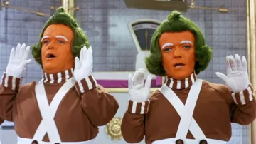 La réplica del traje de Oompa Loompa (George Claydon) en Charlie y la fábrica de chocolate