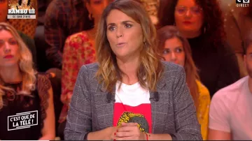 The jacket plaid gray Valerie Benaim in It is that of the tv ! the 14.10.2019