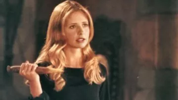 The stake Buffy Summers (Sarah Michelle Gellar) in Buffy the vampire slayer