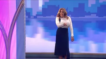 3.1 phillip lim two tone ribbed pullover worn by Wendy Williams on The Wendy Williams Show October 12, 2019