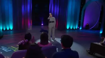 Victoria victoria beckham marled split flare pull-on trousers worn by Lilly Singh on A Little Late with Lilly Singh September27, 2019