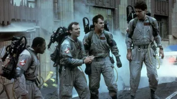 The logo of the ghostbusters in S. O. S. Ghosts