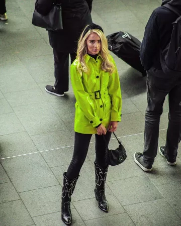 Botas de tacón alto River Island Black usadas por Lauren Black en su cuenta de Instagram @imlaurenblack