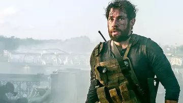 Blue Two-Button Long Sleeve Henley worn by Jack Silva (John Krasinski) in 13 Hours: The Secret Soldiers of Benghazi