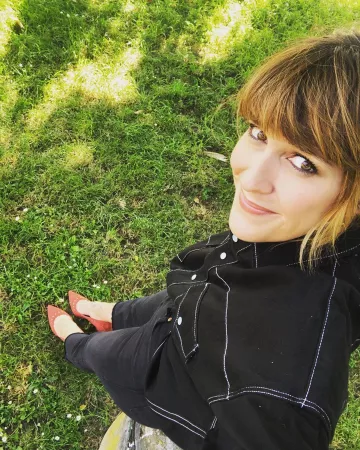 The shoes rusts of Daphne Bürki on the account Instagram of @daphneburki