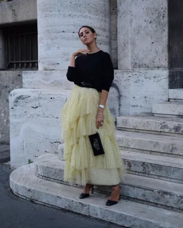 Prada My Character Nylon Black Clutch de Elisa Taviti en la cuenta de Instagram @elisataviti