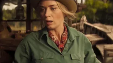 The khaki shirt of Lily Houghton (Emily Blunt) in Jungle Cruise