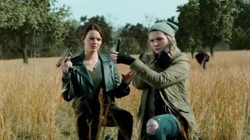 Leather Jacket worn by as seen worn by Wichita (Emma Stone) in Zombieland: Double Tap