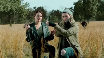 Leather Jacket worn by as seen worn by Wichita (Emma Stone) in Zombieland: Double Tap