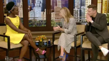 Gianvito Rossi Bombas de ante usadas por Kelly Ripa en VIVO con Kelly y Ryan 15 de octubre de 2019