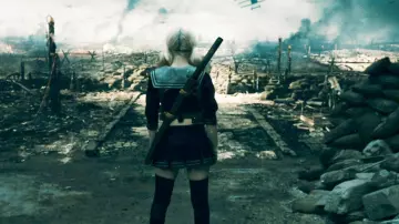 Sword katana Babydoll (Emily Browning) in Sucker Punch