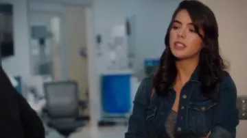 Current/Elliott Dark Blue The Snap Jacket usado por un paciente en The Resident Temporada 3 Episodio 4