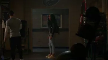 Vans Mustard and White Sneakers worn by Olivia Baker (Samantha Logan) in All American Season 02 Episode 02