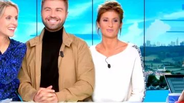 The sweater fine-knit Merino wool and cashmere Caroline Ithurbide in William at noon the 18.10.2019