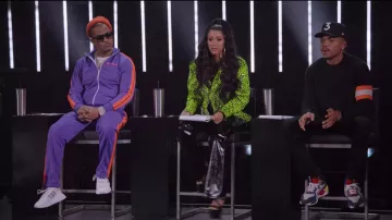 Jacket tracksuit purple and orange worn by T. I. in Rhythm + Flow