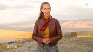 The leather jacket of Ophélie Meunier in the forbidden Zone (available in black)