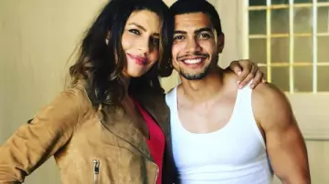 Suede Jacket worn by Dinah Drake (Julinana Harkavy) as seen on the set of Arrow S07E02