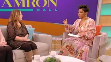 Petter Pilotto Georgette Floral midi habit porté par Tamron Hall sur Tamron Hall Afficher le 17 octobre 2019