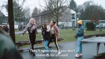 Track black and yellow pants in We are the waive Season 1