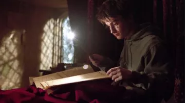 El mapa del merodeador de Harry Potter (Daniel Radcliffe) en Harry Potter y el cáliz de fuego