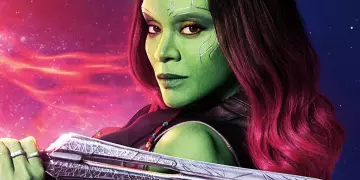 Gamora perruque portée par Gamora Zoe Saldana dans le film Les Gardiens de la Galaxie 