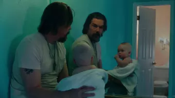 Beige Pocket T-shirt worn by Russell Millings (Ethan Hawke) in Adopt a Highway
