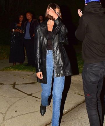 Botas Alexander wang anouck usadas por Kaia Jordan Gerber Beverly Hills 19 de octubre de 2019