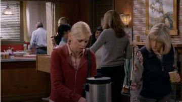 Red hoodie worn by Christy (Anna Faris) in Mom Season 07 Episode 04