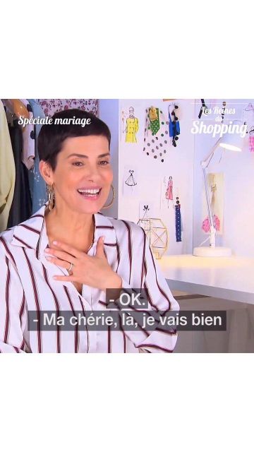 La camisa a rayas de Cristina Córdula en la cuenta de Instagram de @cristinacordula