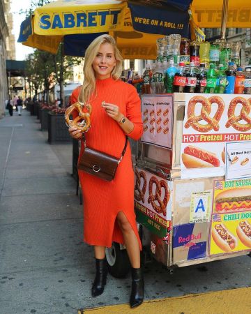 Ribbed knit dress of Valentina Ferragni on the Instagram account @valentinaferragni