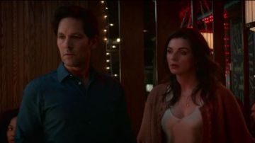 Madewell bobble sleeve sycamore cardigan worn by Kate Elliot (Aisling Bea) Living with Yourself Season 1 Episode 4