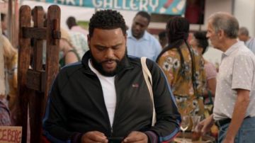 Ovadia & Sons Noir Veste de survêtement porté par Andre "Dre' Johnson (Anthony Anderson), en black-ish Saison 06 Episode 05